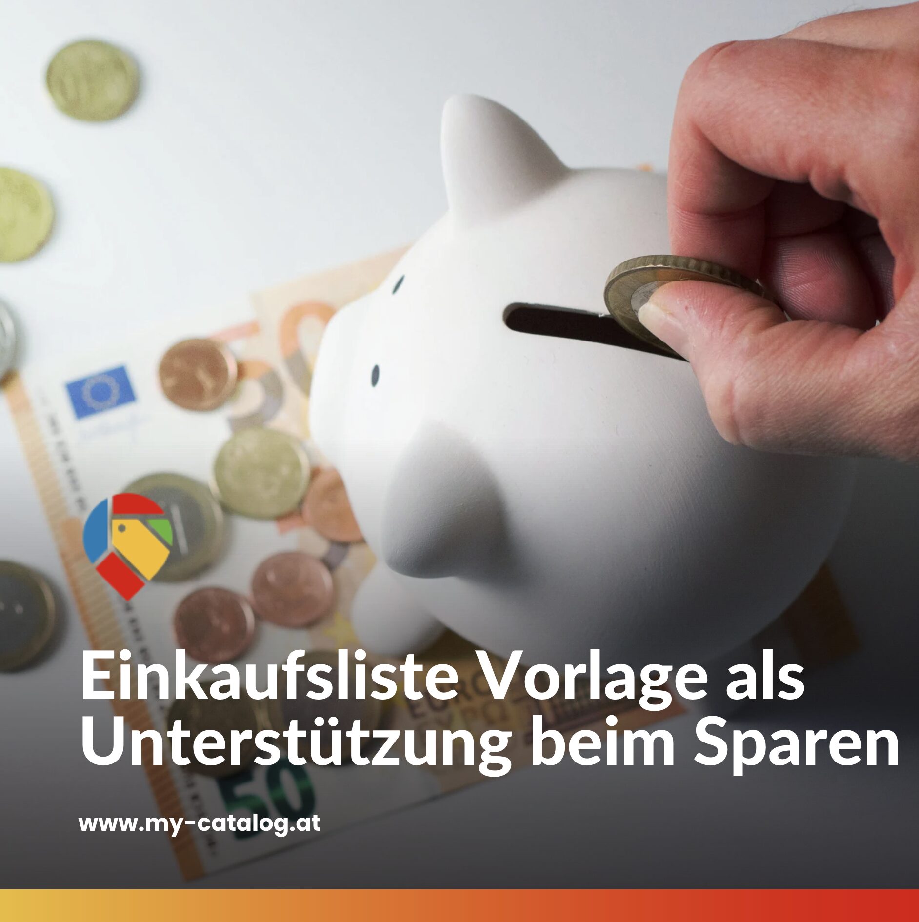 Einkaufsliste Vorlage als Unterstützung beim Sparen