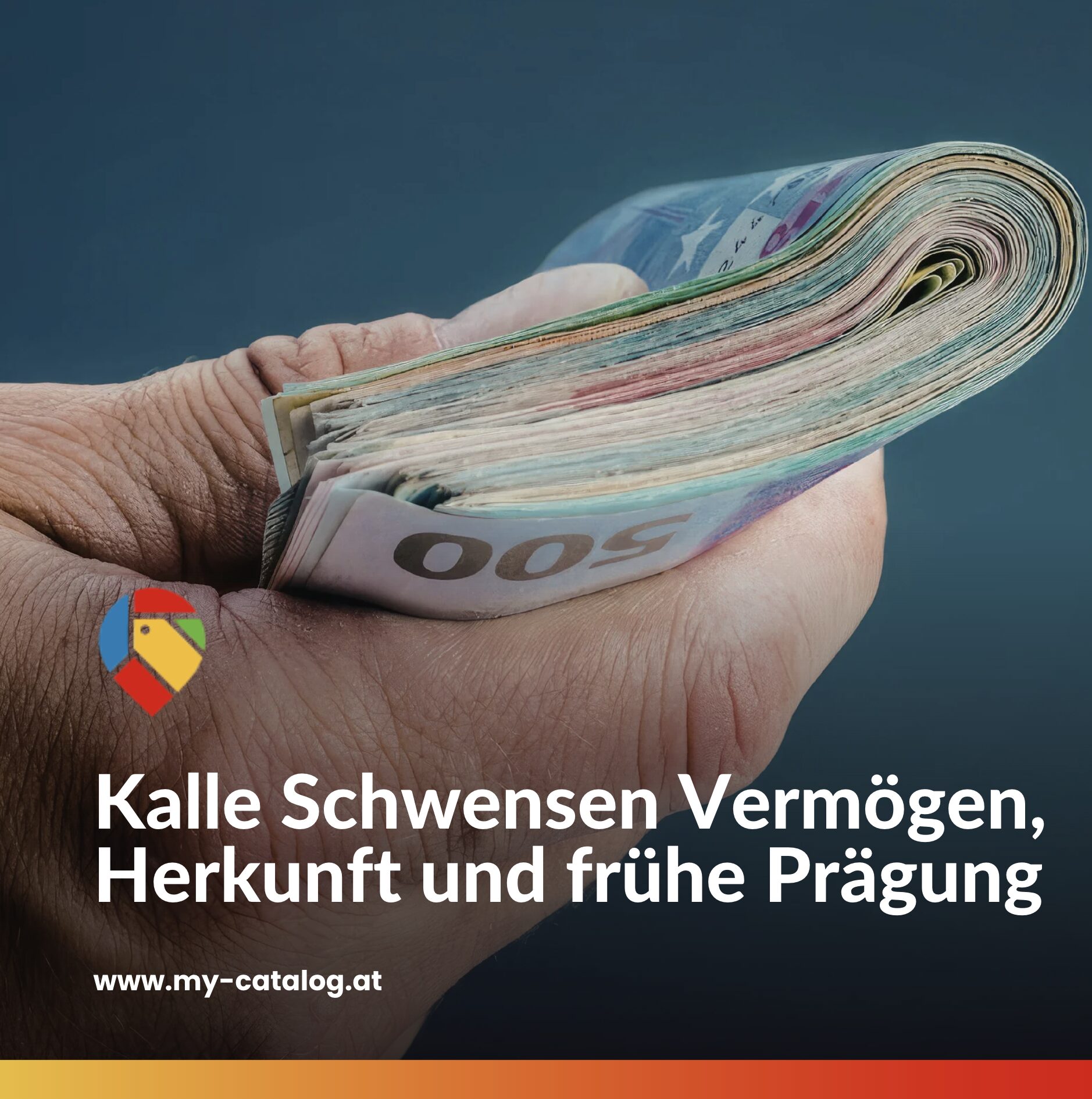Kalle Schwensen Vermögen, Herkunft und frühe Prägung