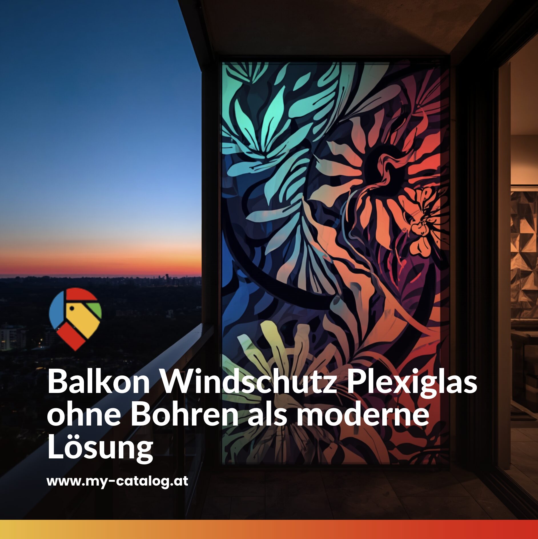 Balkon Windschutz Plexiglas ohne Bohren als moderne Lösung