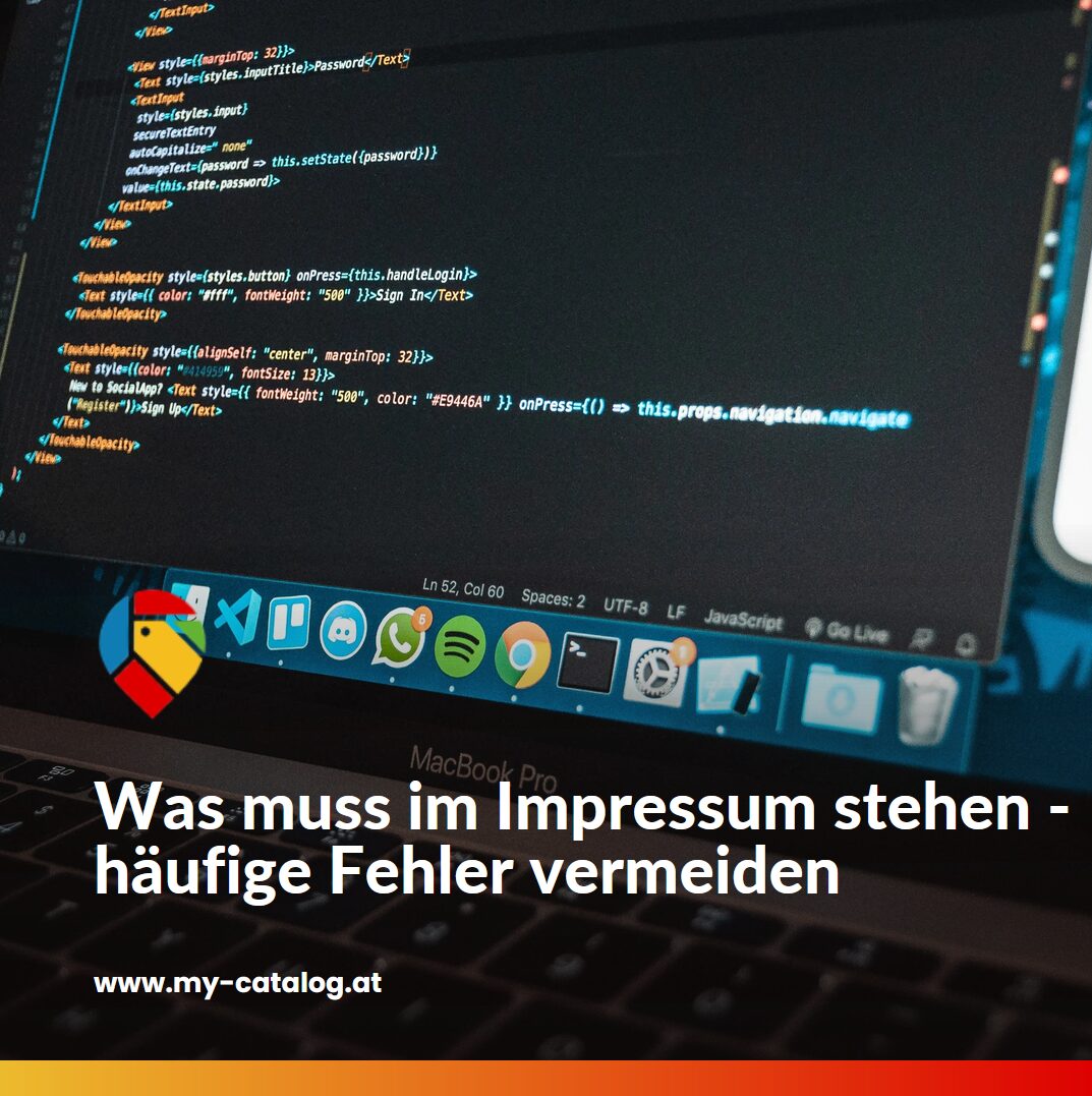 Was muss im Impressum stehen - häufige Fehler vermeiden